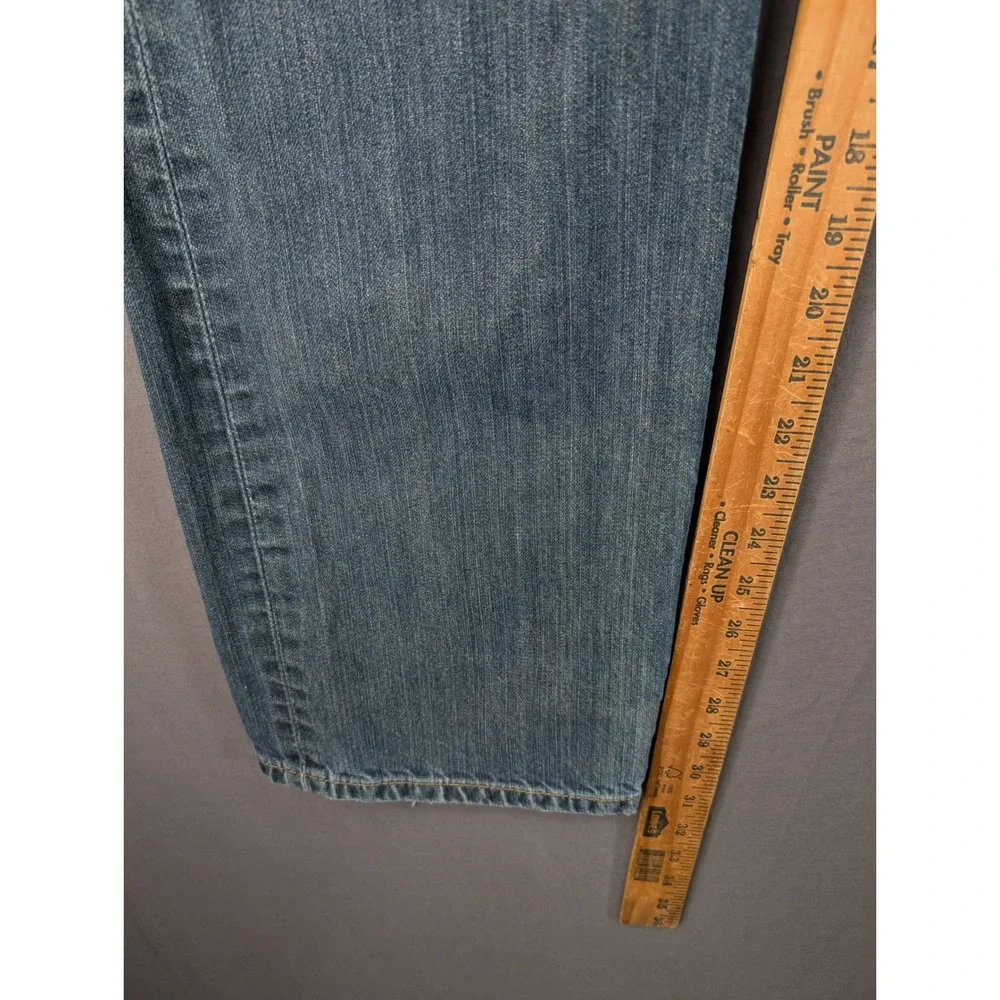 Levis 501 Original Straight Leg Button Fly Blue Jeans Mens 36x34